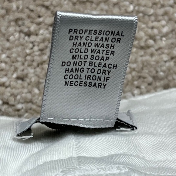 Y2K Cache Womens White Flare Leg Pants Size 8 Coastal Nautical Chic Cotton Retro - Picture 10 of 13